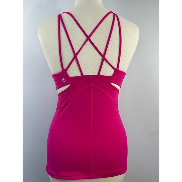 Lululemon EXQUISITE II Pink Strappy Tank Top SIZE 4 - Picture 6 of 12